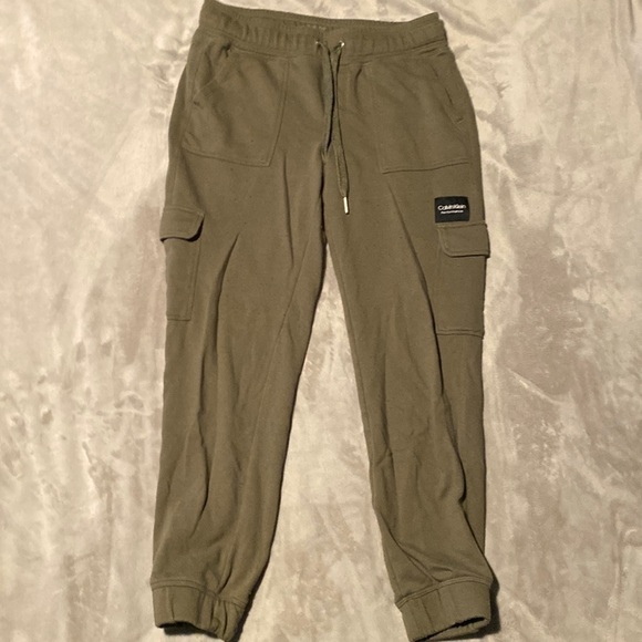 Calvin Klein Performance Pants - Calvin Klein Army Green Joggers